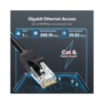 ქსელის კაბელი UGREEN NW102 (60545) Cat 6 Patch Cord UTP Lan Cable, 1.5m, Black - Image 5