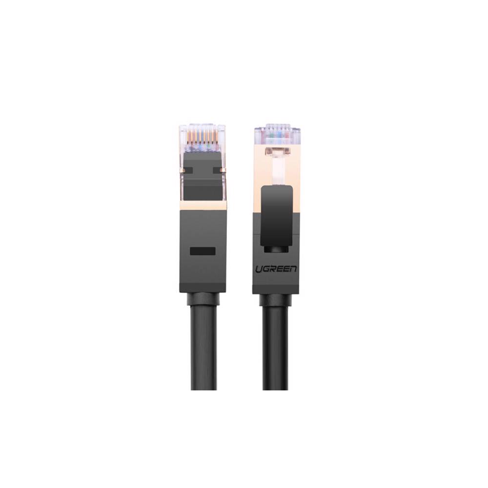 ქსელის კაბელი UGREEN NW107 (11271), Cat7 STP Ethernet Patch Cord Lan Cable, 5m, Black - Image 2