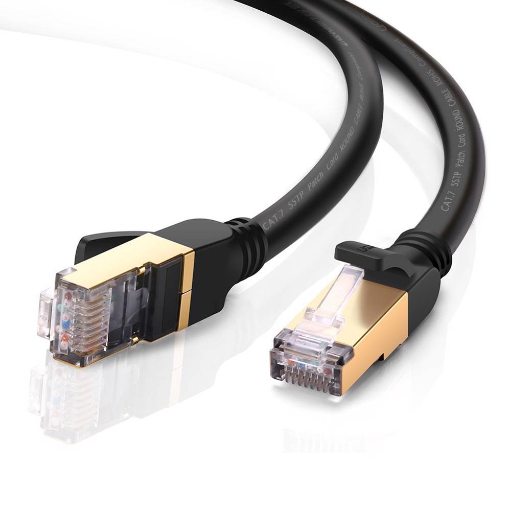ქსელის კაბელი UGREEN NW107 (11271), Cat7 STP Ethernet Patch Cord Lan Cable, 5m, Black - Image 4