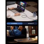 USB კაბელი UGREEN L513 (45067), 240W, Type-C to Type-C PD Fast Charging Cable, 1m, Space Gray - Image 3