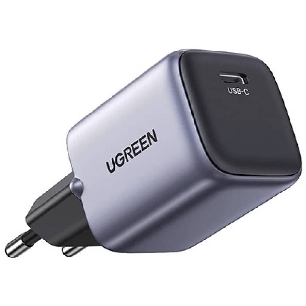 დამტენი UGREEN CD319 (25257) Nexode, 30W, Type-C with Type-c Cable 1m, GaN Fast Charger, Gray - Image 3