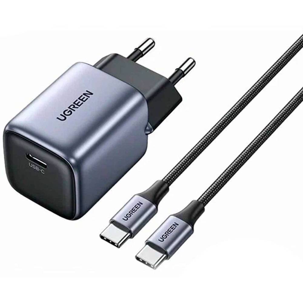 დამტენი UGREEN CD319 (25257) Nexode, 30W, Type-C with Type-c Cable 1m, GaN Fast Charger, Gray - Image 6