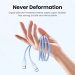 USB კაბელი UGREEN US563 (45180), 60W, Type-C to Type-C, 1m, Purple - Image 4