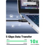 USB დამაგრძელებელი UGREEN US129 (30127), USB 3.0 Male to USB Female, Extension Male Cable, 3m, Black - Image 4