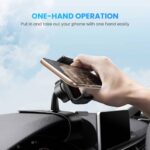 მობილურის დამჭერი UGREEN LP189 (60796), Dashboard Snap Clip Phone Holder, Black - Image 3