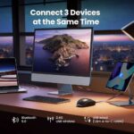 მაუსი UGREEN MU103 (90539), Wireless, 2.4GHz, Bluetooth, USB, Mouse, Black - Image 7