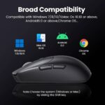 მაუსი UGREEN MU103 (90539), Wireless, 2.4GHz, Bluetooth, USB, Mouse, Black - Image 8
