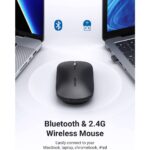 მაუსი UGREEN MU001 (90531), Wireless, Bluetooth, USB, Mouse, Starry Black - Image 5