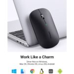 მაუსი UGREEN MU001 (90531), Wireless, Bluetooth, USB, Mouse, Starry Black - Image 7