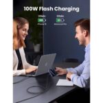 USB კაბელი UGREEN L512 (45065), 100W, Type-C to Type-C PD Fast Charging Cable, 3m, Space Gray - Image 7