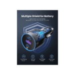 მანქანის დამტენი UGREEN EC703 (35024), 75W, Type-C, USB-A, Grey - Image 6