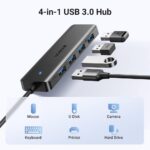 USB ჰაბი UGREEN CM219 (25851), USB 3.0 Hub, Black - Image 3