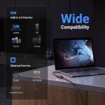 LAN ადაპტერი UGREEN CM209 (50922), USB 3.0 to RJ45 Ethernet Adapter, Space Gray - Image 2