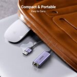 LAN ადაპტერი UGREEN CM209 (50922), USB 3.0 to RJ45 Ethernet Adapter, Space Gray - Image 4