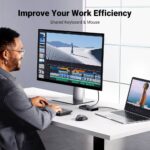 სვიჩი UGREEN US216 (30768), 2 In 4 Out USB 3.0 Sharing Switch Box, Black - Image 5