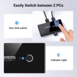 სვიჩი UGREEN US216 (30768), 2 In 4 Out USB 3.0 Sharing Switch Box, Black - Image 7