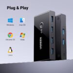სვიჩი UGREEN US216 (30768), 2 In 4 Out USB 3.0 Sharing Switch Box, Black - Image 8