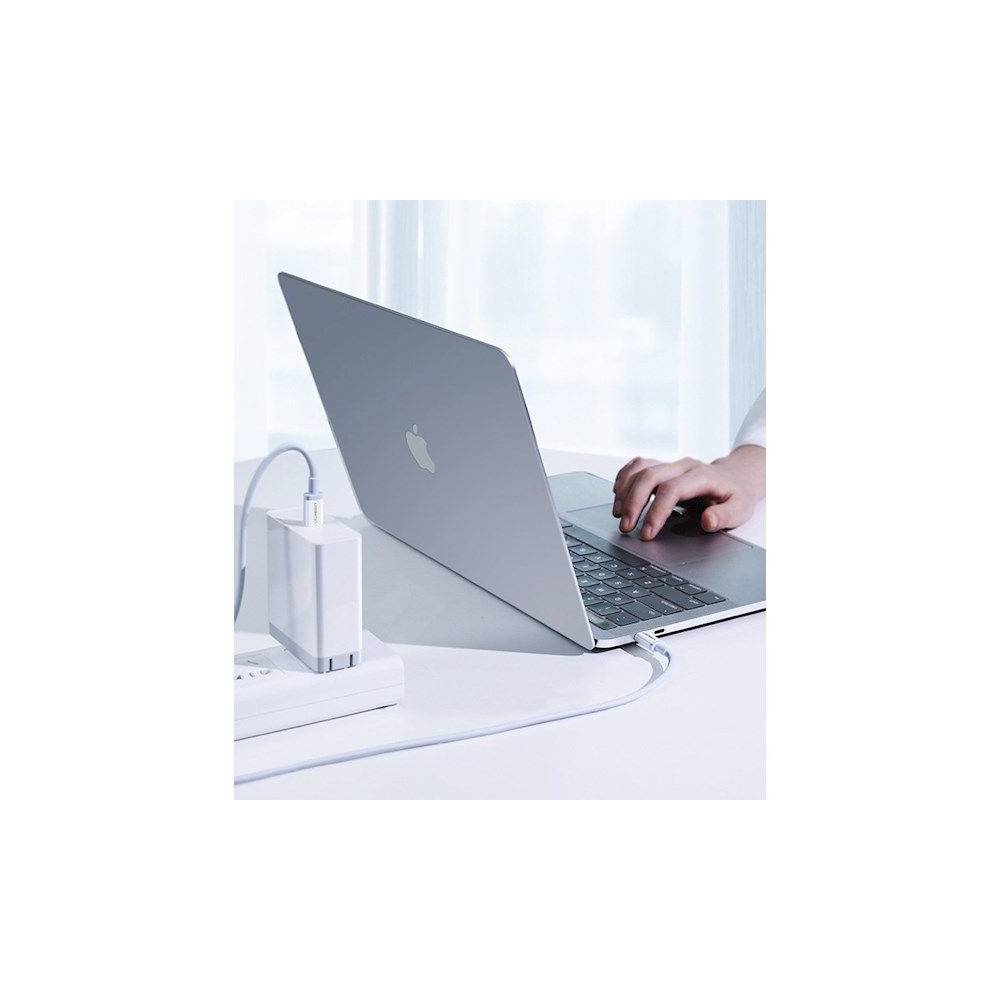 USB კაბელი UGREEN US264 (60520), 60W, Type C 2.0 Male To Male Cable, 2m, White - Image 5