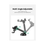 მობილურის დამჭერი UGREEN LP200 (60990B), Gravity Phone Holder With Suction Cup, Black - Image 4