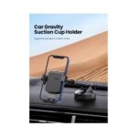 მობილურის დამჭერი UGREEN LP200 (60990B), Gravity Phone Holder With Suction Cup, Black - Image 7