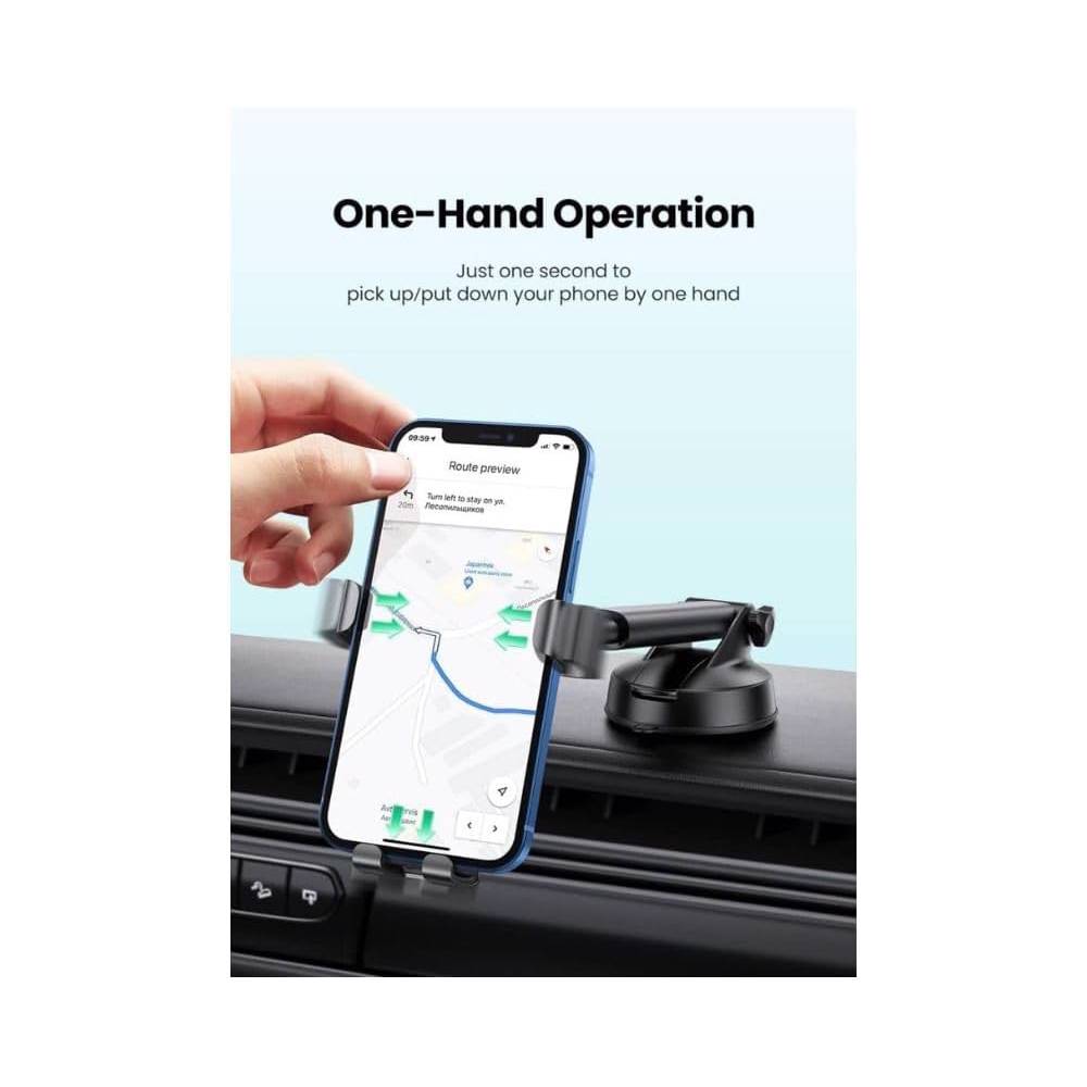 მობილურის დამჭერი UGREEN LP200 (60990B), Gravity Phone Holder With Suction Cup, Black - Image 8