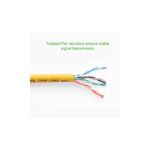 ქსელის კაბელი UGREEN NW103 (11232) Cat5e Patch Cord UTP Lan Cable, 3m, Yellow - Image 4