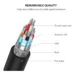 ადაპტერი UGREEN 20137, Mini HDMI Male to HDMI Female Adapter Cable, 22cm, Black - Image 4