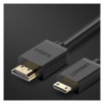 HDMI კაბელი UGREEN HD108 (11167), Mini HDMI to HDMI 2.0 4K Cable, 1.5m, Black - Image 7