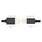 HDMI კაბელი UGREEN HD108 (11167), Mini HDMI to HDMI 2.0 4K Cable, 1.5m, Black - Image 10