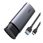 მყარი დისკის ქეისი UGREEN 10903, M.2 SATA NGFF SSD Enclosure, Aluminum USB 3.1 Gen 2 to B-Key 6Gbps with External UASP Solid State Drive Enclosure