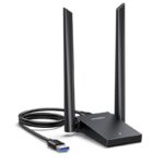 Wi-Fi ადაპტერი UGREEN CM495 (25226), AX1800 WiFi 6 Adapter, Black