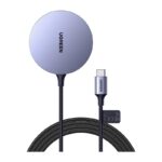 უსადენო დამტენი UGREEN CD245 (30233), MFI MagSafe 15W, Type-C to Magnetic Wireless Charger, Gray