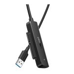 USB ადაპტერი UGREEN CM321 (70609), USB 3.0 to SATA III Adapter Cable, 50cm, for 2.5" SATA SSD/HDD Black