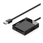 ბარათის წამკითხველი UGREEN CR125 (30333), USB 3.0 All In One Card Reader, 0.5m, Black