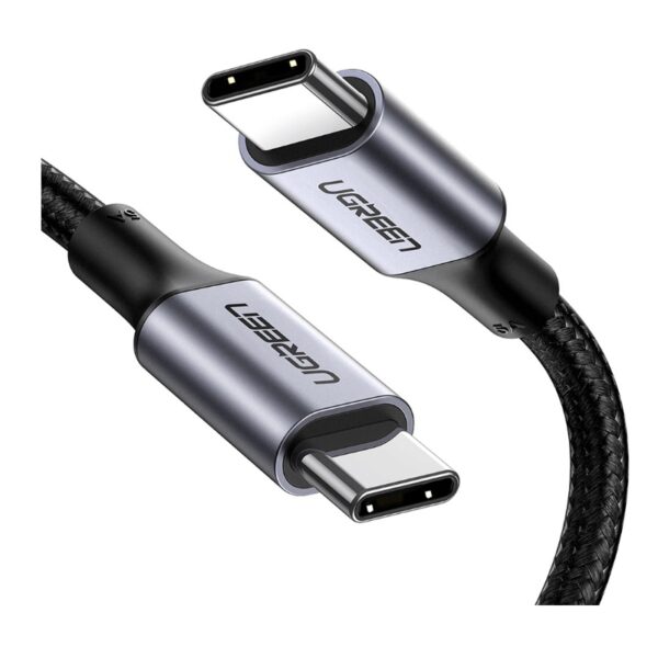 USB კაბელი UGREEN US316 (90120), 100W, Type-c to Type-c, 3m, Black