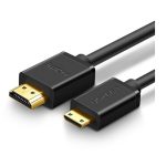 HDMI კაბელი UGREEN HD108 (11167), Mini HDMI to HDMI 2.0 4K Cable, 1.5m, Black