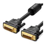 DVI კაბელი UGREEN DV101 (11604), DVI-D 24+1 Male to Male Dual Link Video Cable, 2m, Black