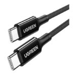 USB კაბელი UGREEN US557 (15275), 100W, Type-C to Type-C, 1m, Black