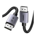 ვიდეო კაბელი UGREEN DP120 (25905), 8K, DisplayPort To DisplayPort, 2m, Black/Grey