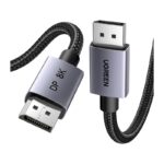 ვიდეო კაბელი UGREEN DP120 (25906), 8K, DisplayPort to DisplayPort, 3m, Grey/Black