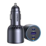 მანქანის დამტენი UGREEN EC703 (35024), 75W, Type-C, USB-A, Grey