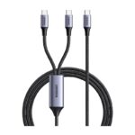 USB კაბელი UGREEN US561 (35087), 100W, Type-C to Type-C, 1.5m, Grey