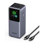 პორტატული დამტენი UGREEN PB721 (35524B) Nexode with Smart Digital Display, 20000mAh 130W, Type-C, USB, Power Bank, Grey