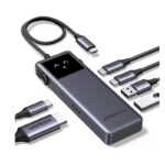 USB-C ჰაბი UGREEN CM888 (35998) Groovy Robot, 6-in-1, HDMI, USB-A, Type-C, HUB, Space Gray