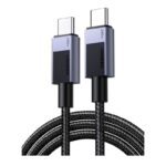 USB კაბელი UGREEN L513 (45068), 240W, Type-C to Type-C PD Fast Charging Cable, 2m, Space Gray