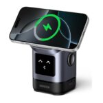 უსადენო დამტენი UGREEN Uno W709 (45775) Qi2, 15W, 2-in-1 Magnetic Wireless Charger, Black/Grey