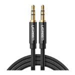 აუდიო კაბელი UGREEN AV112 (50363), 3.5mm Male To 3.5mm Male Cable, 2m, Black