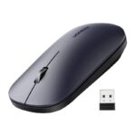 მაუსი UGREEN MU001 (90372) Wireless 2.4G Slim Silent Mouse, 4000DP, Light Black