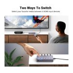 სვიჩი UGREEN CM568 (25857), 4k 60hz, HDMI Switch, Grey - Image 4