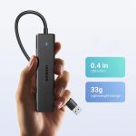 USB ჰაბი UGREEN CM219 (35574), USB, HUB, Black - Image 4